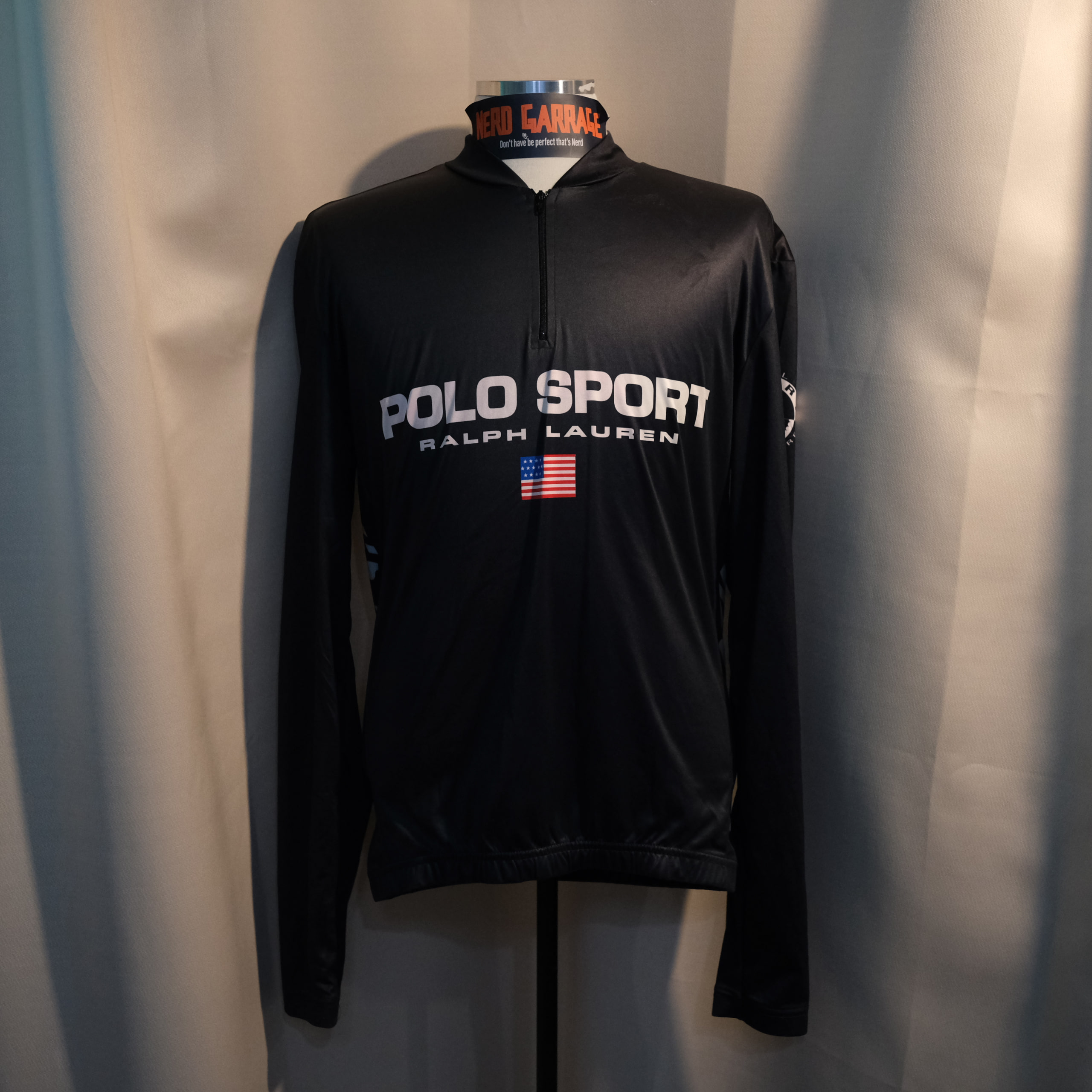 90s Polo Sports Cycle Jersey (USA TEAM, MADE IN USA)