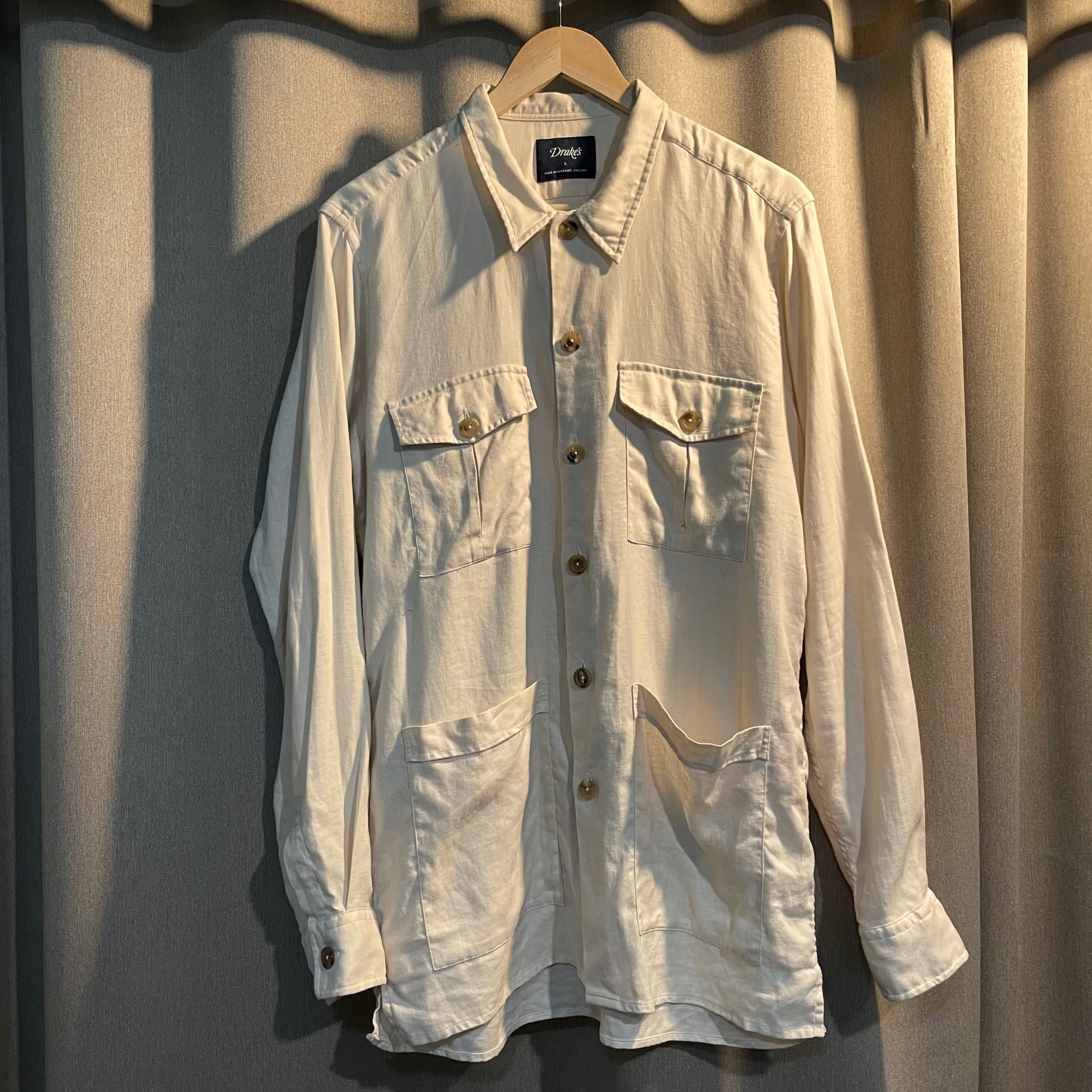 Drake’s linen shirts jacket