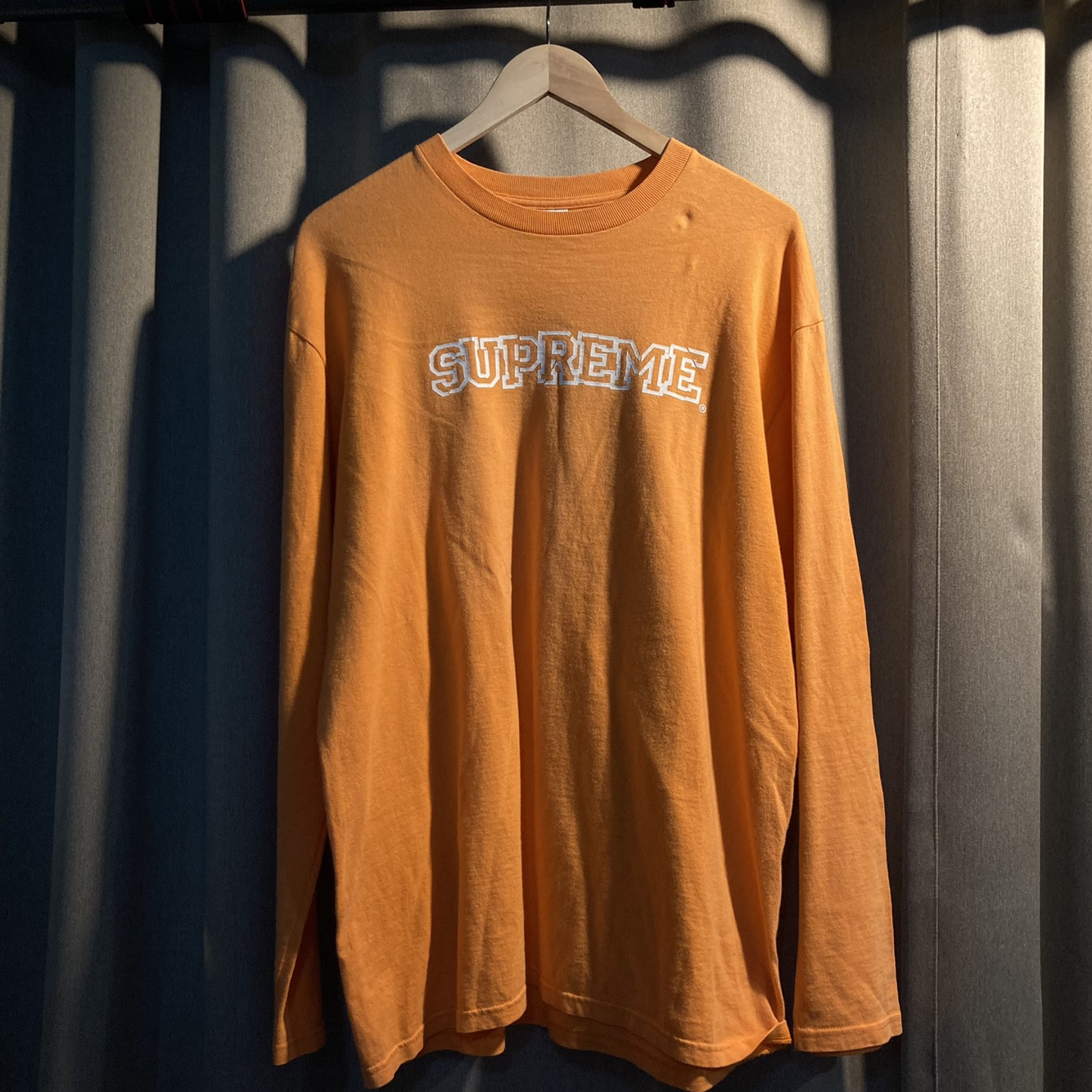 supreme orange Long Sleeve T shirts L