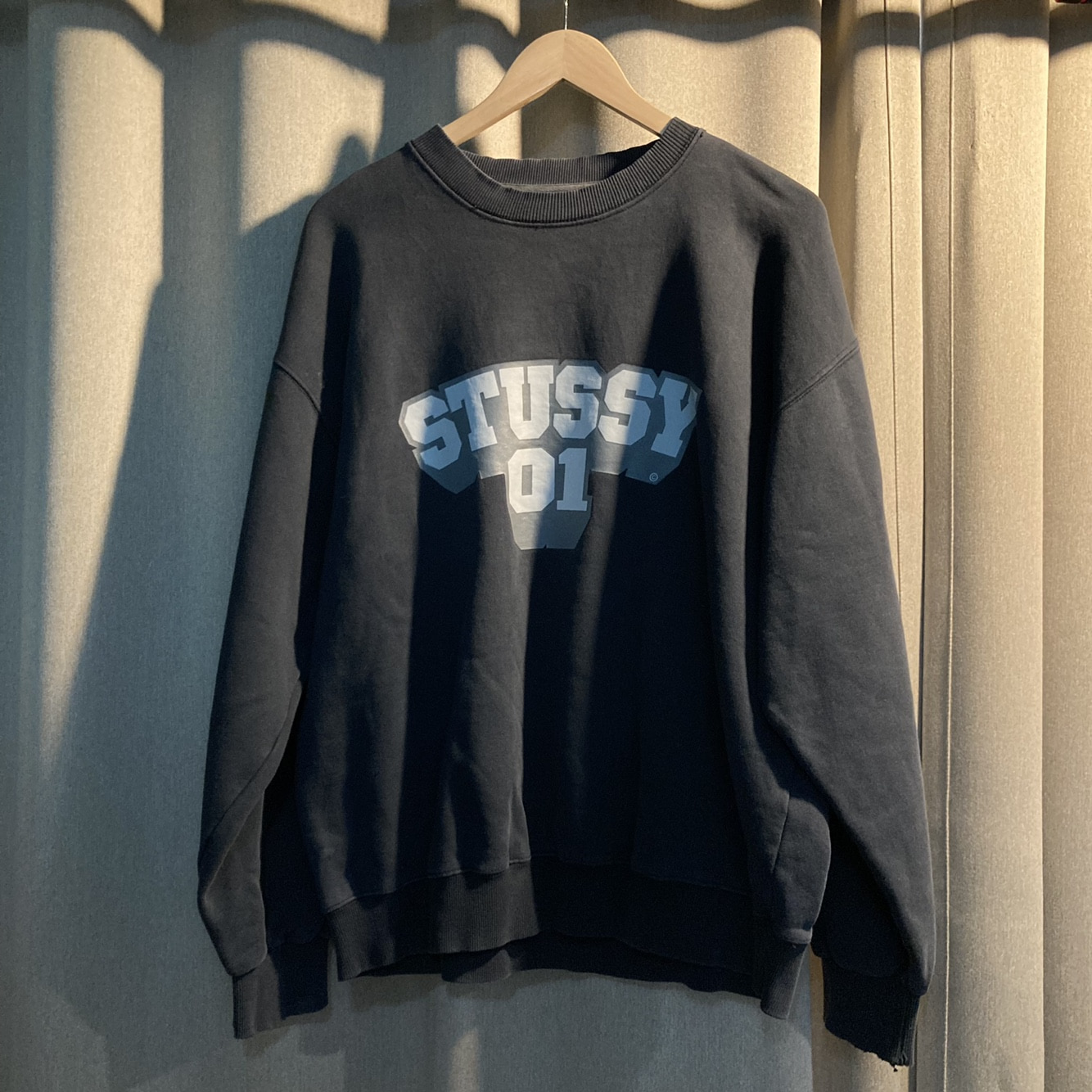 00s stussy 01 Sweatshirts L~XL size (made in usa)