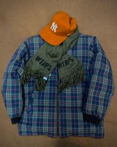 1992s Nike Check Puffer Jacket L